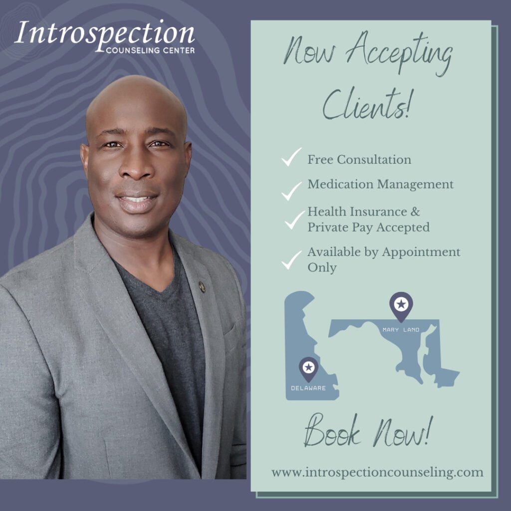 Gideon Esuzor psychiatric nurse practitioner at Introspection Counseling Center